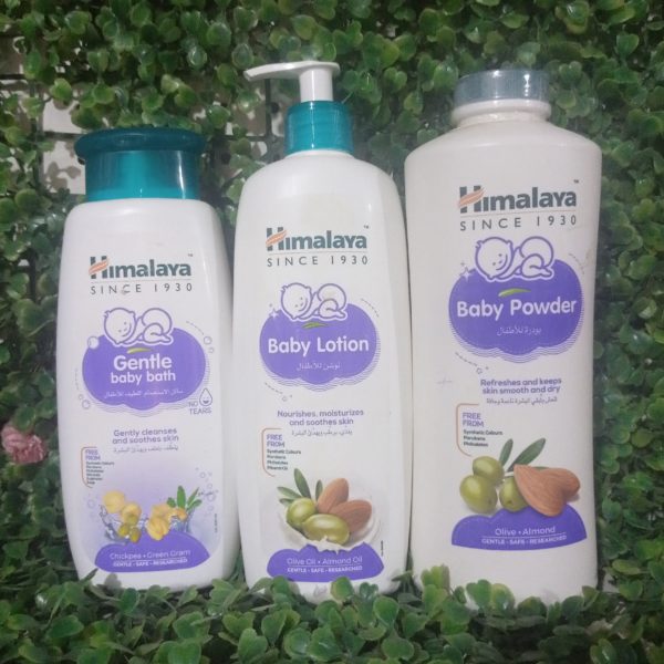 Himalaya 3 Sets (Gentle Baby Bath, Lotion &  Powder)