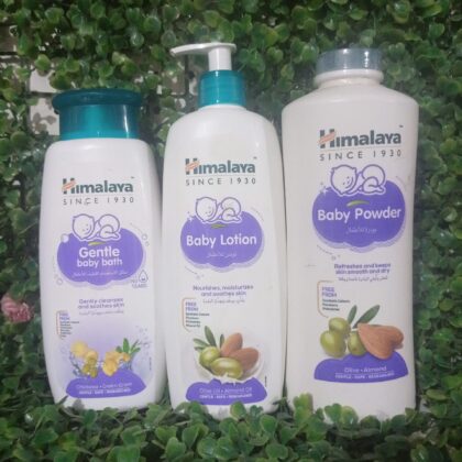 Himalaya 3 Sets (Gentle Baby Bath, Lotion &  Powder)