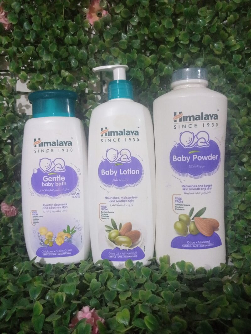 Himalaya 3 Sets (Gentle Baby Bath, Lotion &  Powder)