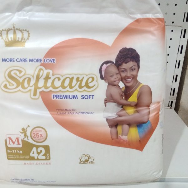 Softcare premium soft baby diapers-Medium- 42pcs-6-11kg