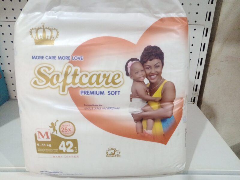Softcare premium soft baby diapers-Medium- 42pcs-6-11kg