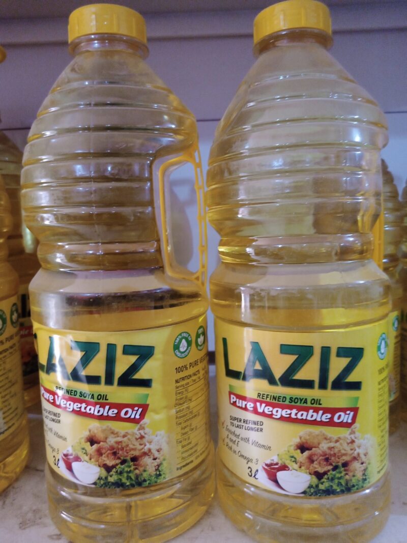Laziz refined soya oil. 3L