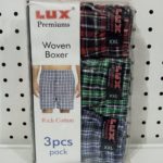 Lux Premiums Woven Boxer Rich Cotton 3pcs (XXL)