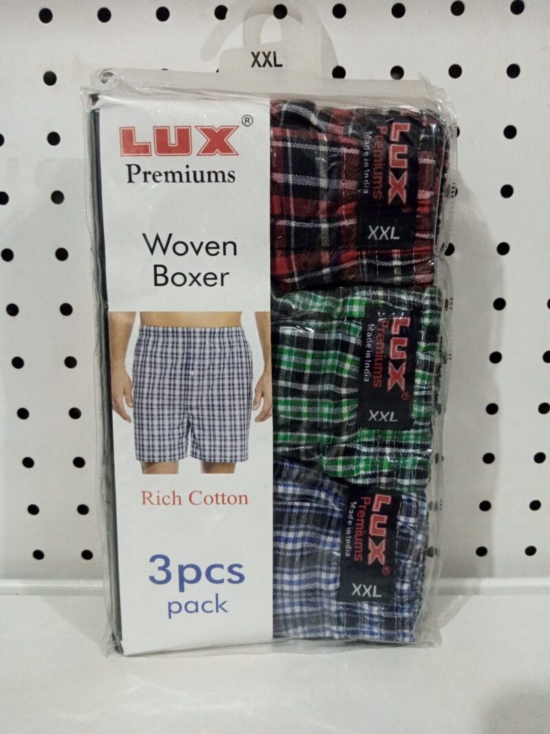 Lux Premiums Woven Boxer Rich Cotton 3pcs (XXL)