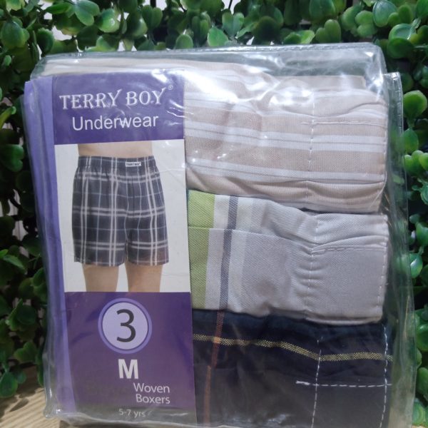 Terry Boy Underwear Woven Boxers for boys
