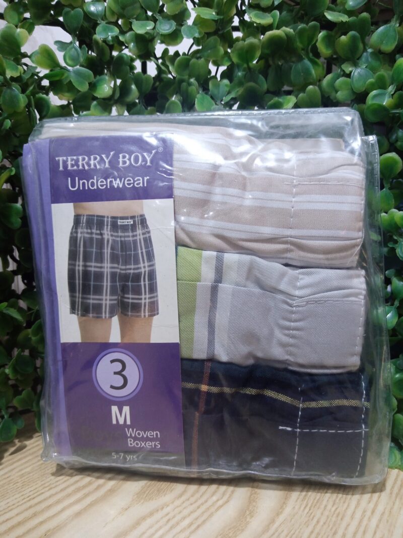 Terry Boy Underwear Woven Boxers for boys