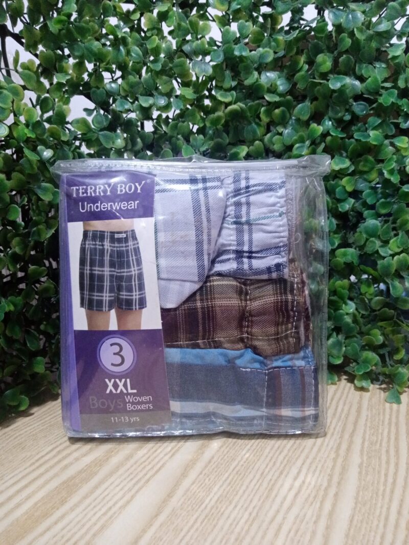 Terry Boy Underwear Woven Boxers for boys - Image 2