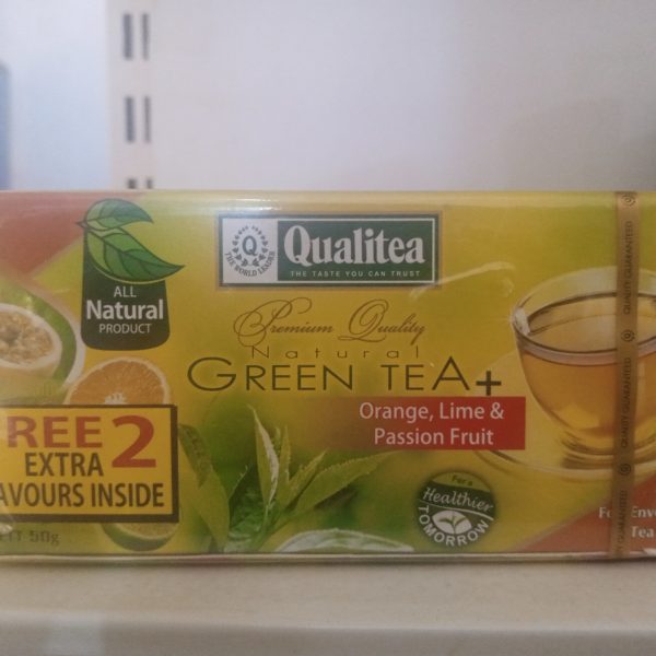 Qualitea Natural Green Tea + Orange, Lime & Passion Fruit