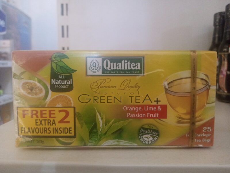 Qualitea Natural Green Tea + Orange, Lime & Passion Fruit