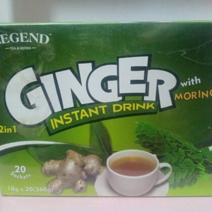 Legends Ginger Instant Drink with Moringa. 20 tea bags