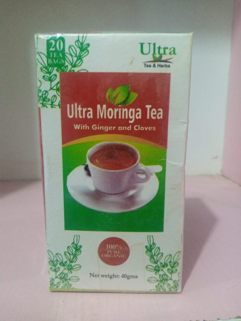 Ultra Moringa Tea with Ginger & Cloves. 20 tea bags