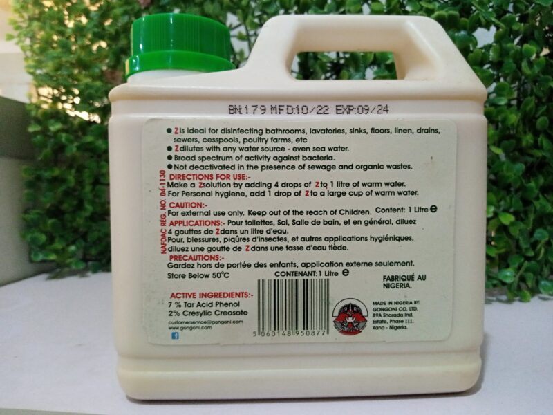 Z Germicide Disinfectant 1L - Image 2