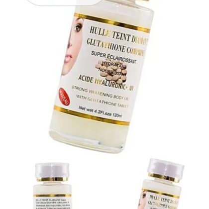 Huile Teint Strong Whitening Body oil with Glutathione Table. 120ml