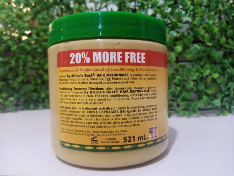 Africa's Best Hair Mayonnaise 511g - Image 2