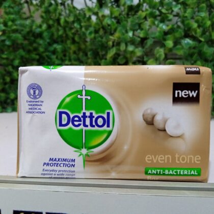 New Dettol Even tone Anti-bacterial soap 160g