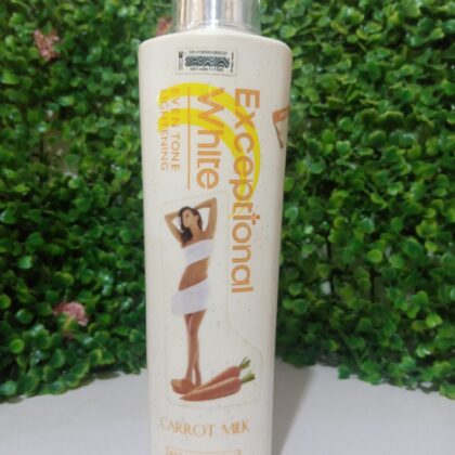Exceptional white rejuvenating body milk with carrot extract