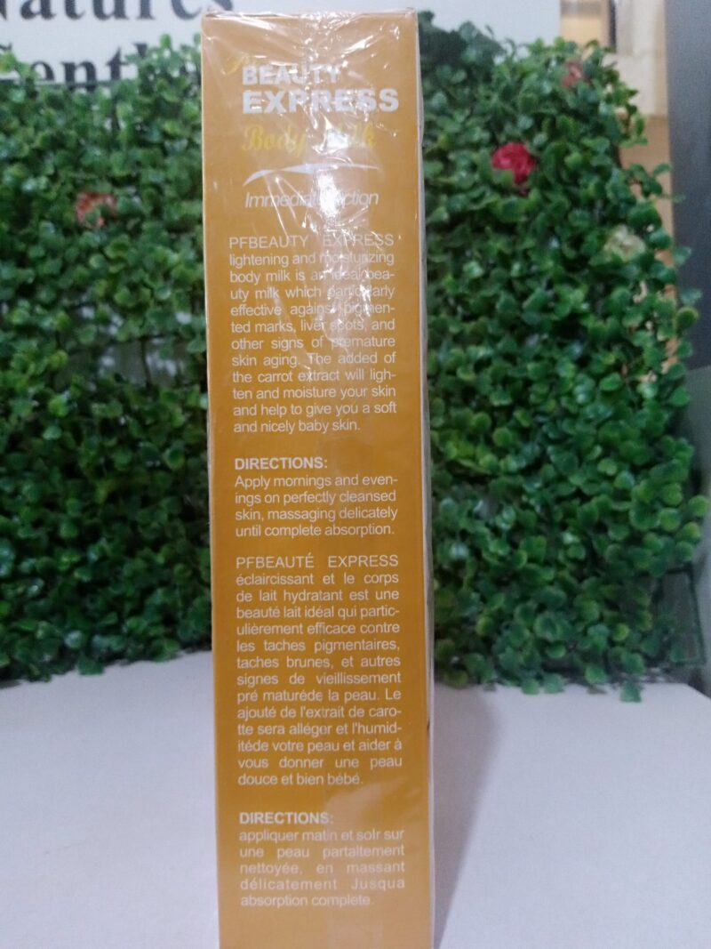 Beauty Express Lightening & Moisturizing Body cream with carrot extract - Image 2