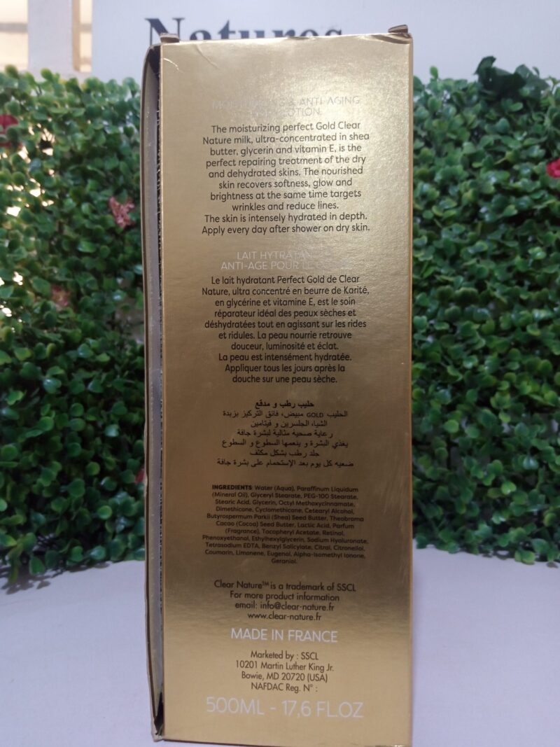 Clear nature Gold Moisturizing Anti-aging Milk Number 3 - Image 2
