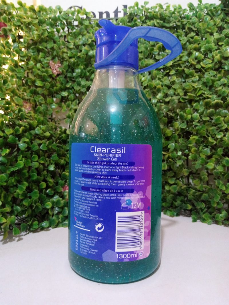 Clearasil Skin Puryfying Shower Gel with Natural Sea Salt 1300ml - Image 2