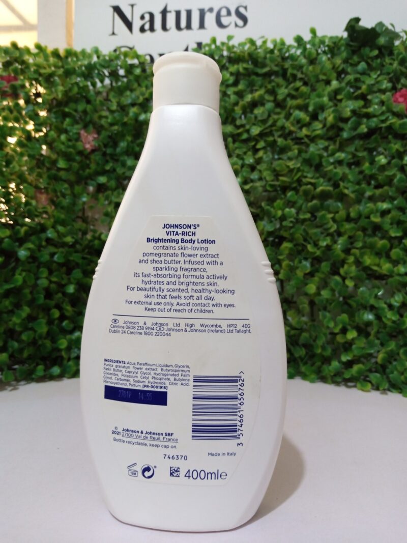 Johnson's Vita-Rich Brightening Body Lotion -400ml - Image 2