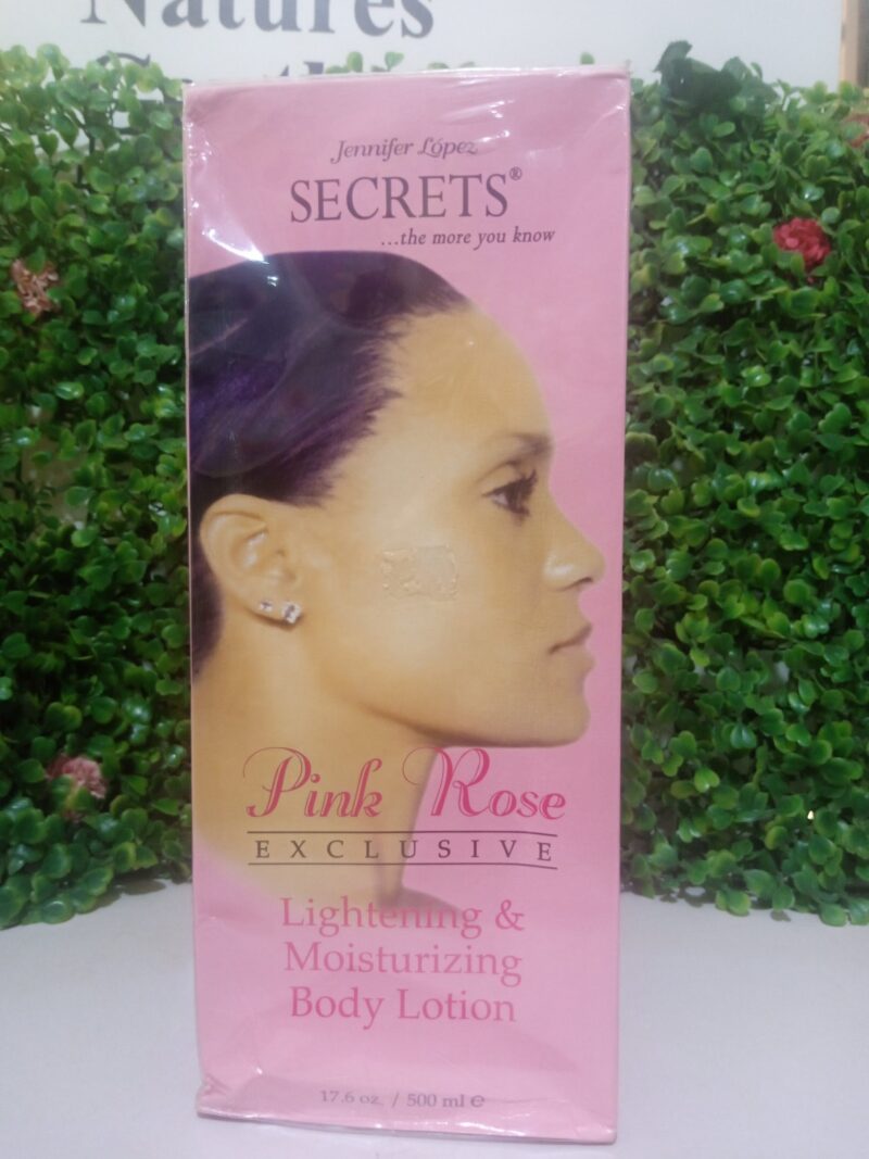 Jennifer Lopez Secrets Pink Rose Lightening and Moisturizing lotion