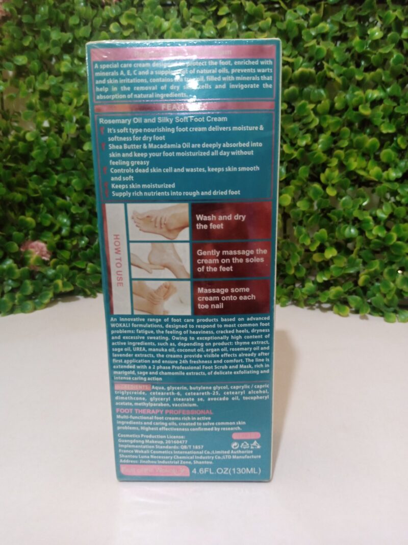 Fruit of the Wokali Foot Cream Rosemary oil for cracked & Damaged skin -130ml - Image 2