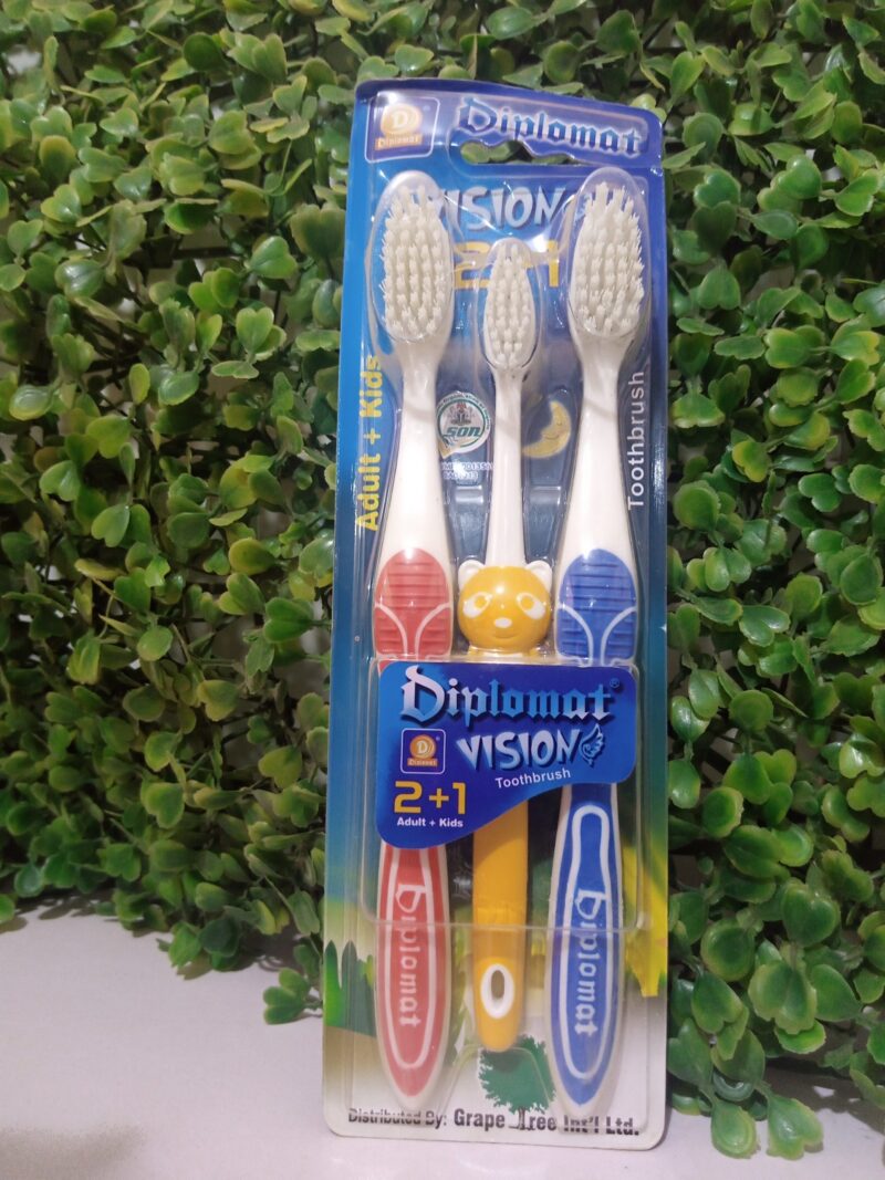 Diplomat 2+1(Adult+children) Vision Toothbrush