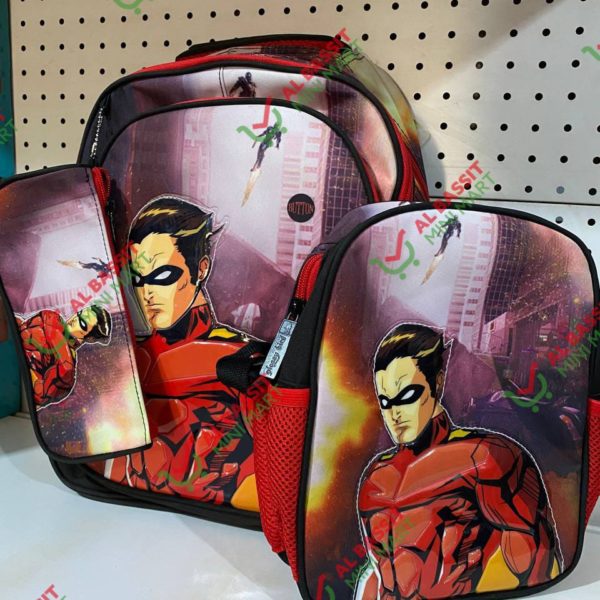 glossy bird  3 in 1 school back bag