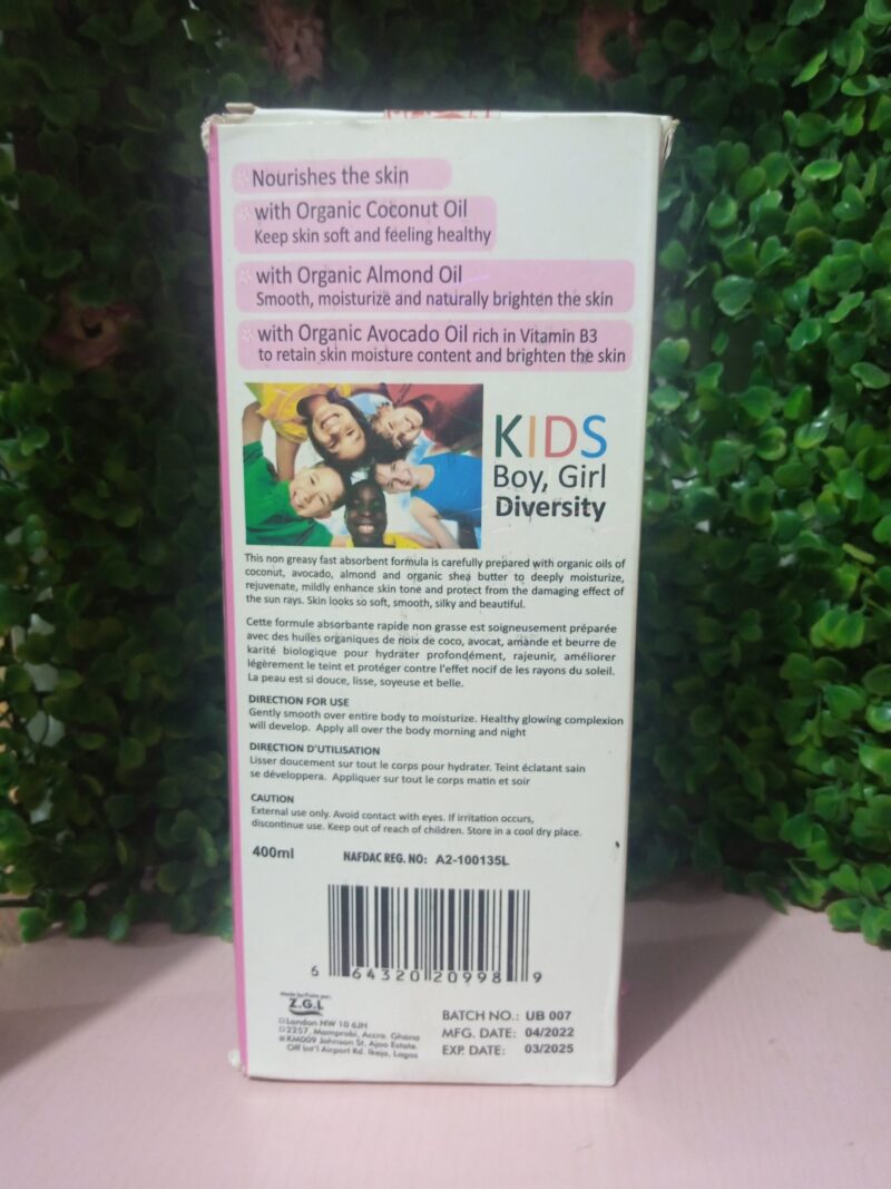 Kids & More organic fair Active moisturizing Body Milk -400ml - Image 2