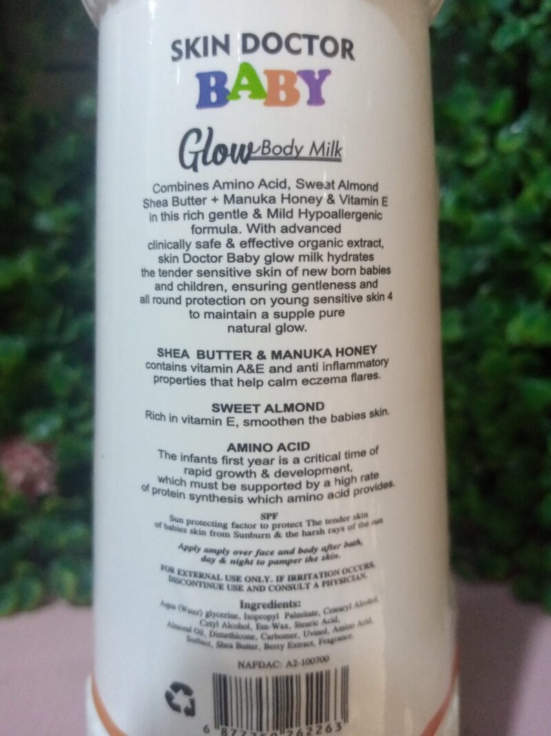 SD Skin Doctor Baby Glow Body Milk (400ml) - Image 2