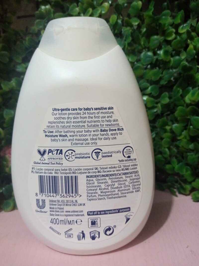 Baby Dove sensitive skin care for babies -400ml - Image 2