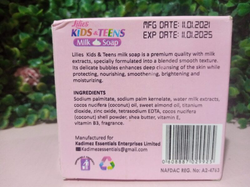 Lilies Kids & Teens fortified with multi Vitamin soap -135g - Image 2