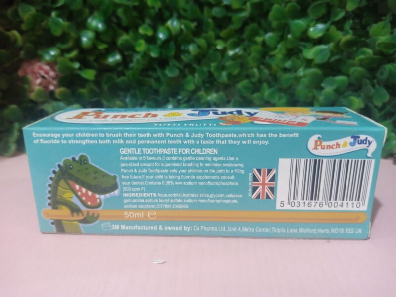 Punch & Judy (Tutti Frutti) toothpaste for children toothpaste 50ml - Image 2