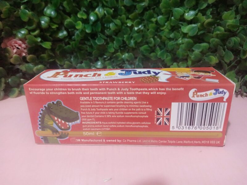Punch & Judy children's toothpaste (strawberry) flavour - Image 2