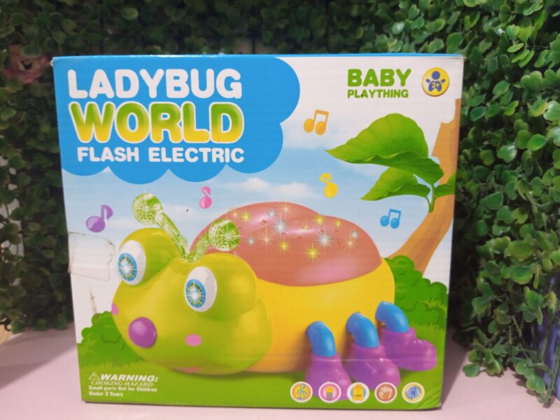 Ladybug flash electric baby play toy