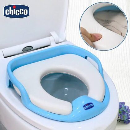 Chicco Toilet Seat For Kids Children Soft Cushion Potty Training Seat Handles