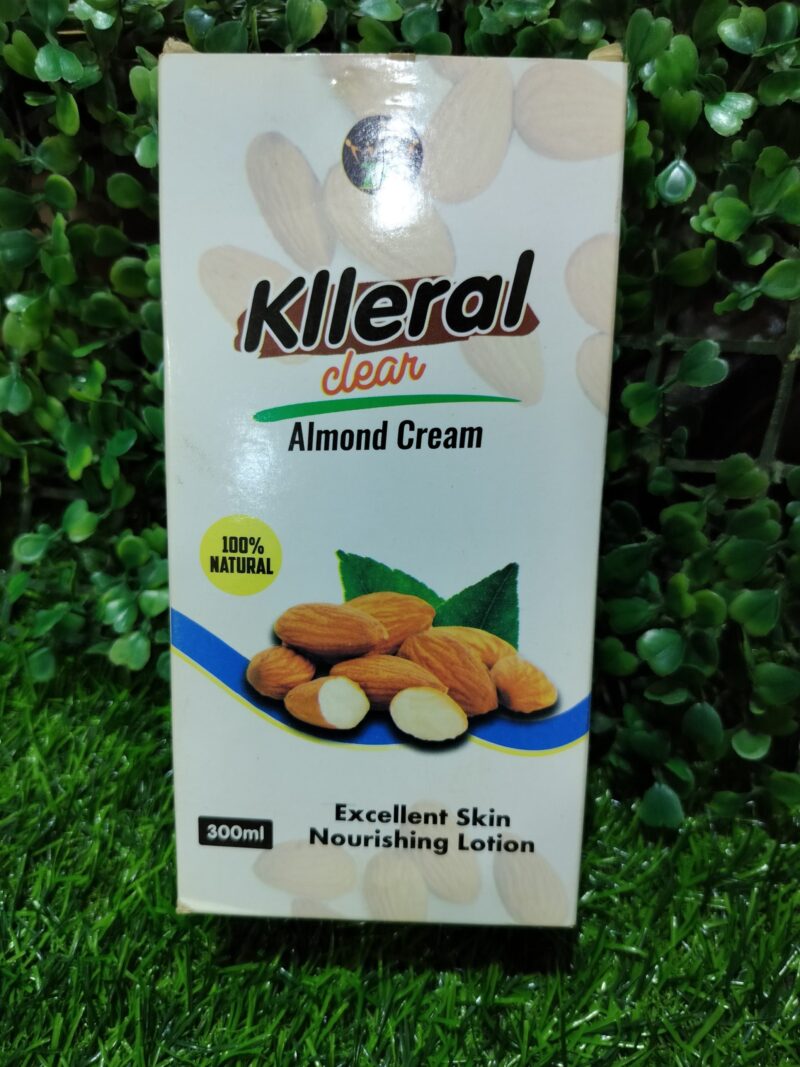 Klleral Clear Almond Cream 100%natural. 300ml