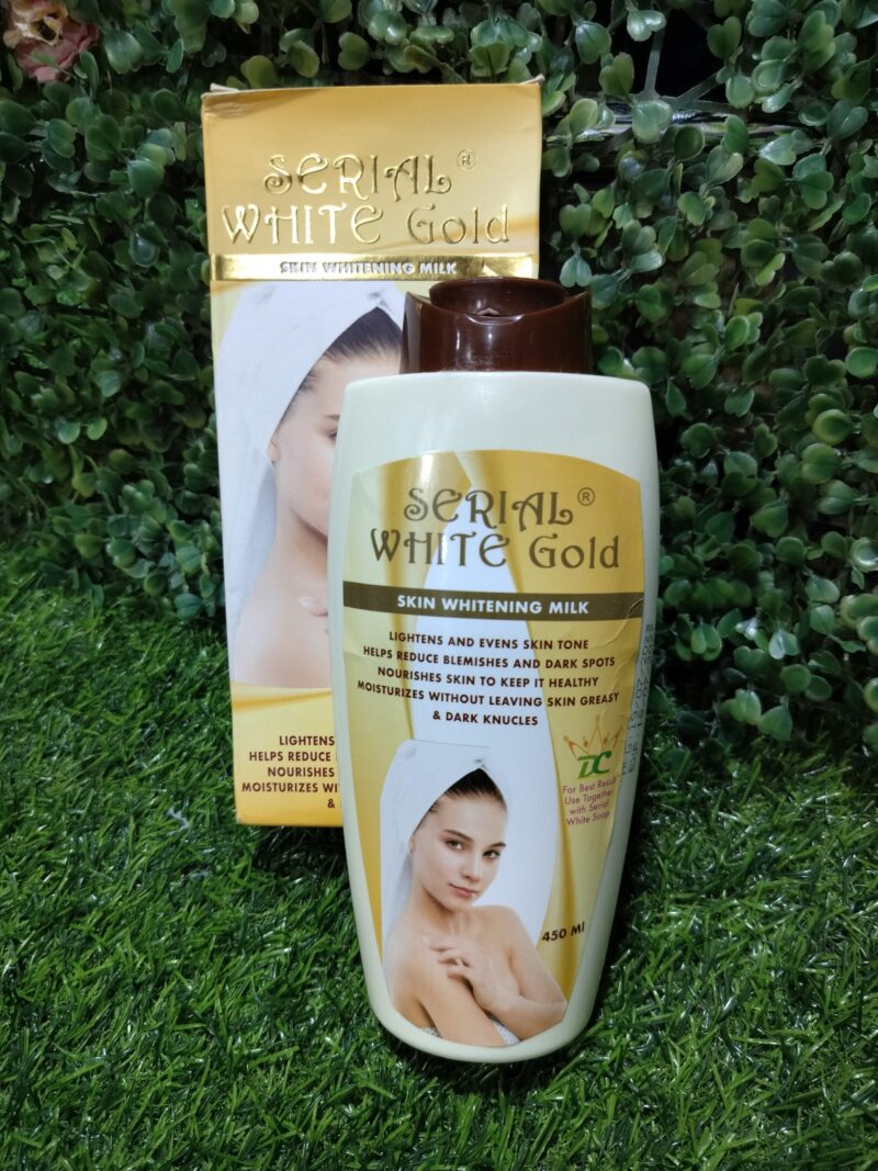 Serial White Gold Skin whitening milk. 450ml