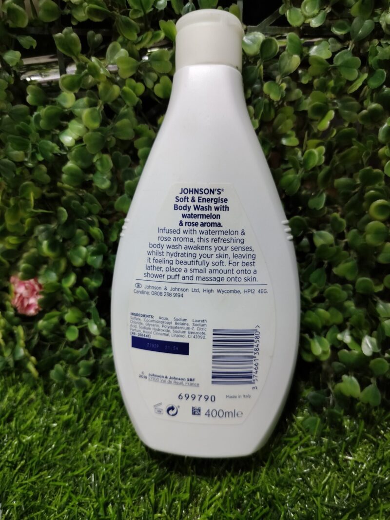 Johnson's Soft & Energise Body Wash. 400ml - Image 2