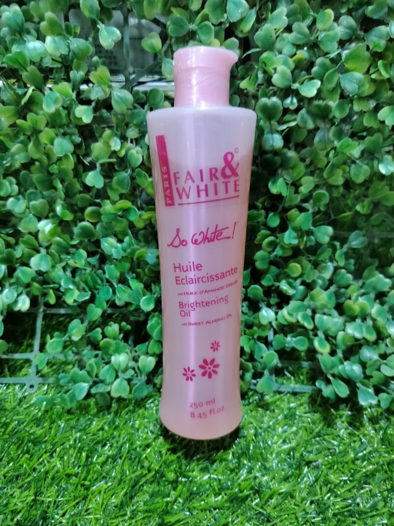 Fair and White so White Brightening Oil.