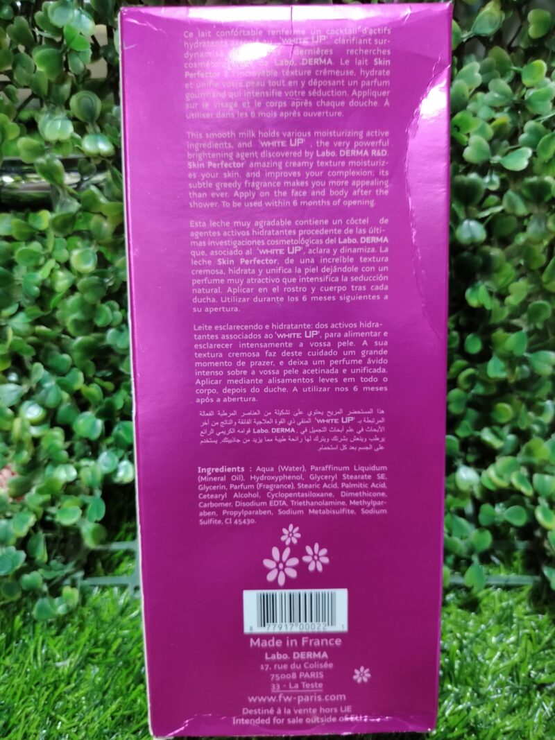 Fair & White Paris so White Lait Skin Perfector -500ml - Image 2
