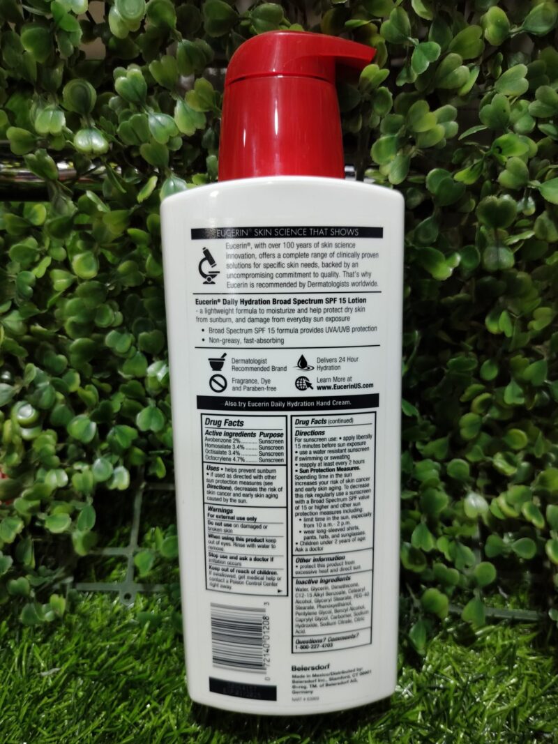 Eucerin Daily hydration Lotion for Dry skin. 500ml - Image 2