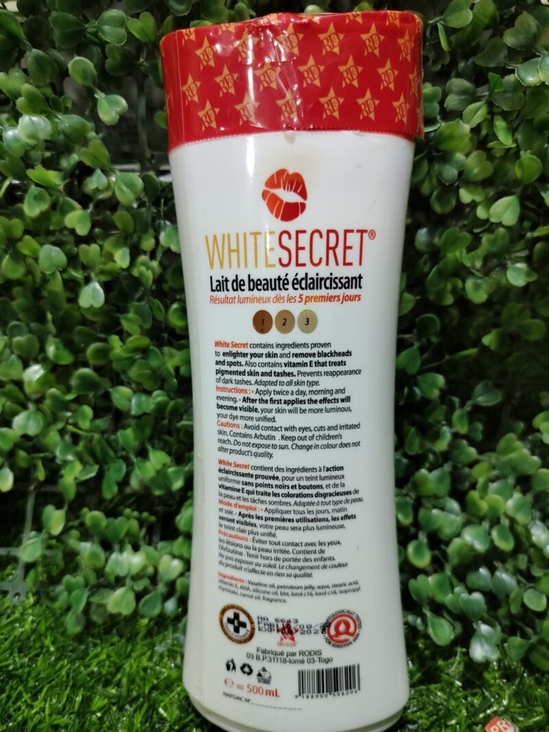 White Secret Lightening Body Lotion. 500ml - Image 2