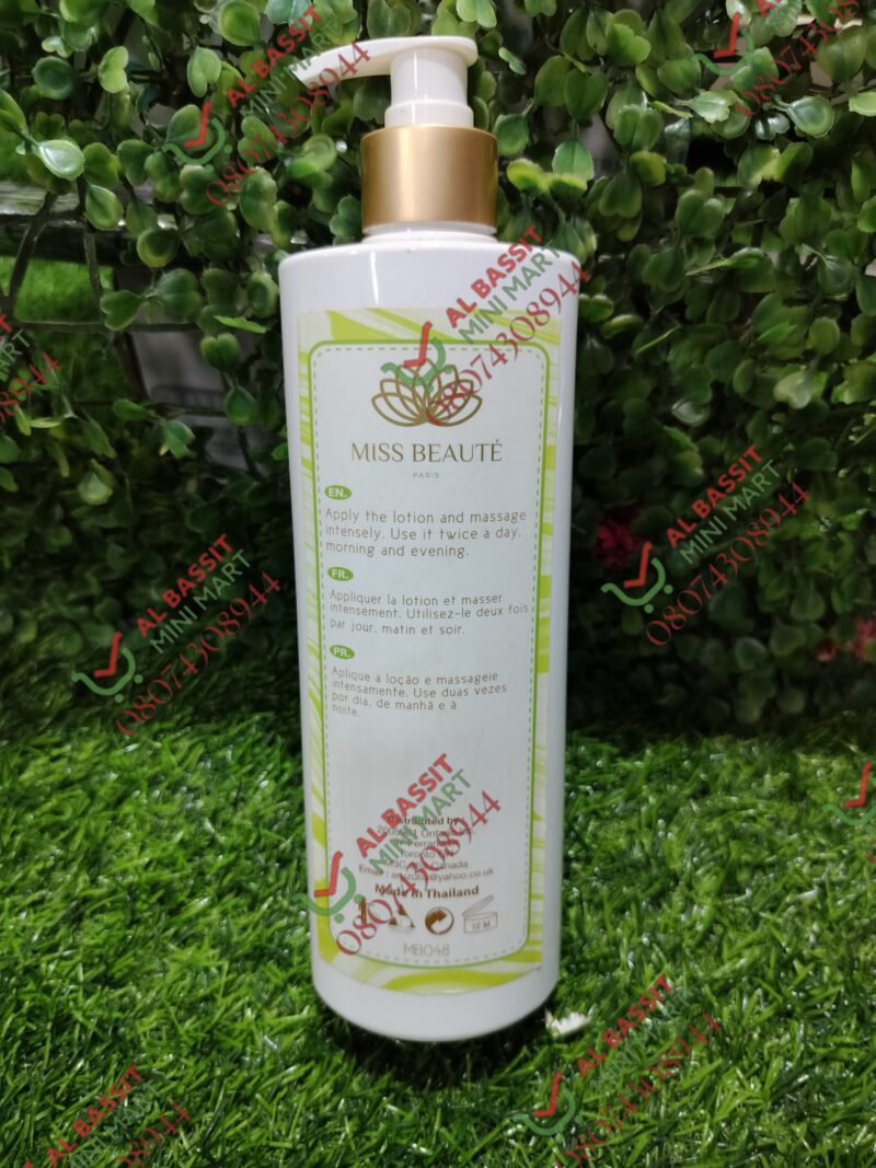 Miss Beaute Glutathione Lotion. 400ml - Image 2