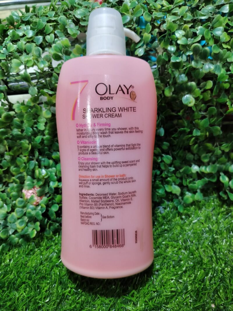 Olay body sparkling white shower cream. 1000ml - Image 2