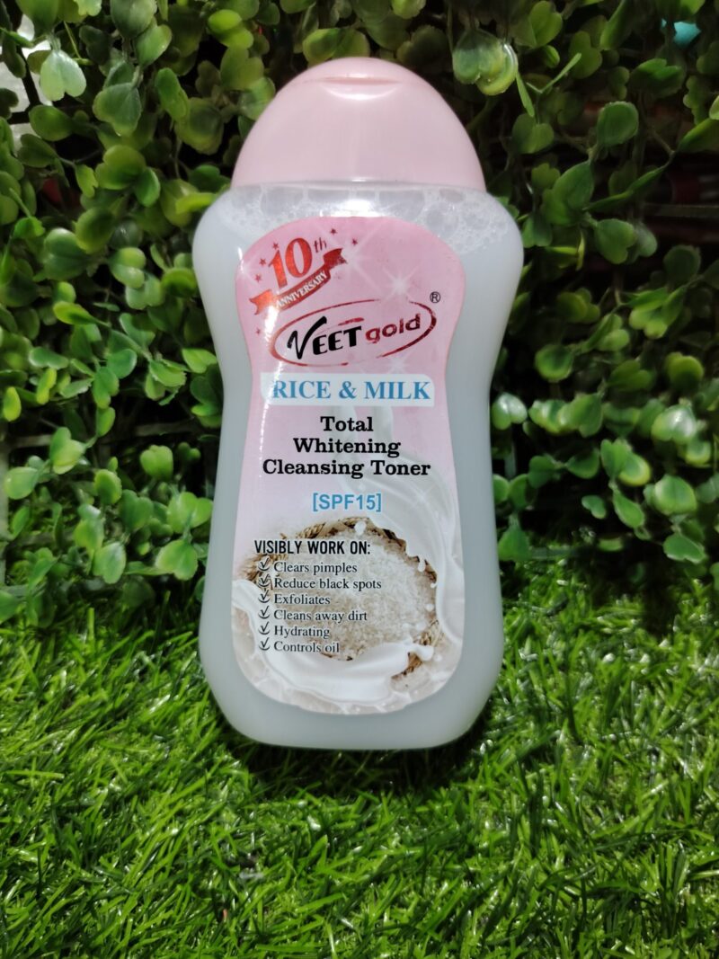 Veetgold Rice and Milk Total whitening cleansing Toner. 300ml