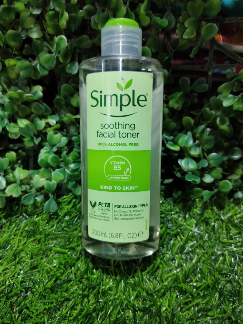 Simple Soothing Toner 100% alcoholic free. 200ml
