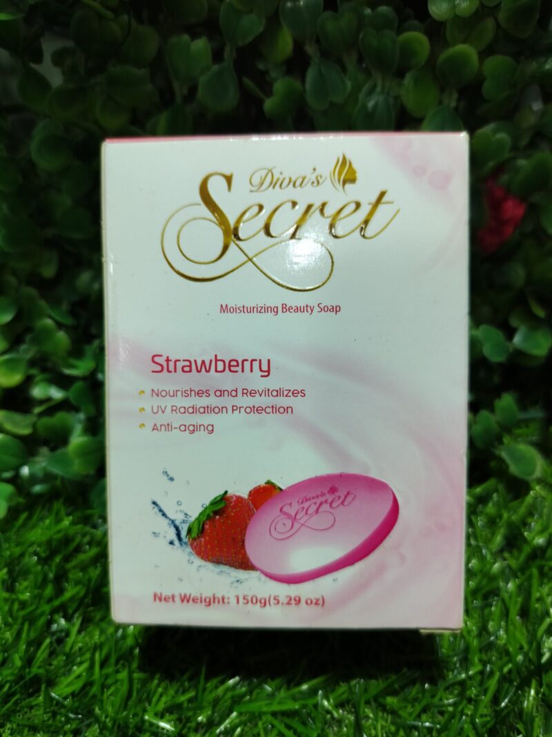 Diva's Secret Moisturizing beauty soap with strawberry. 150g