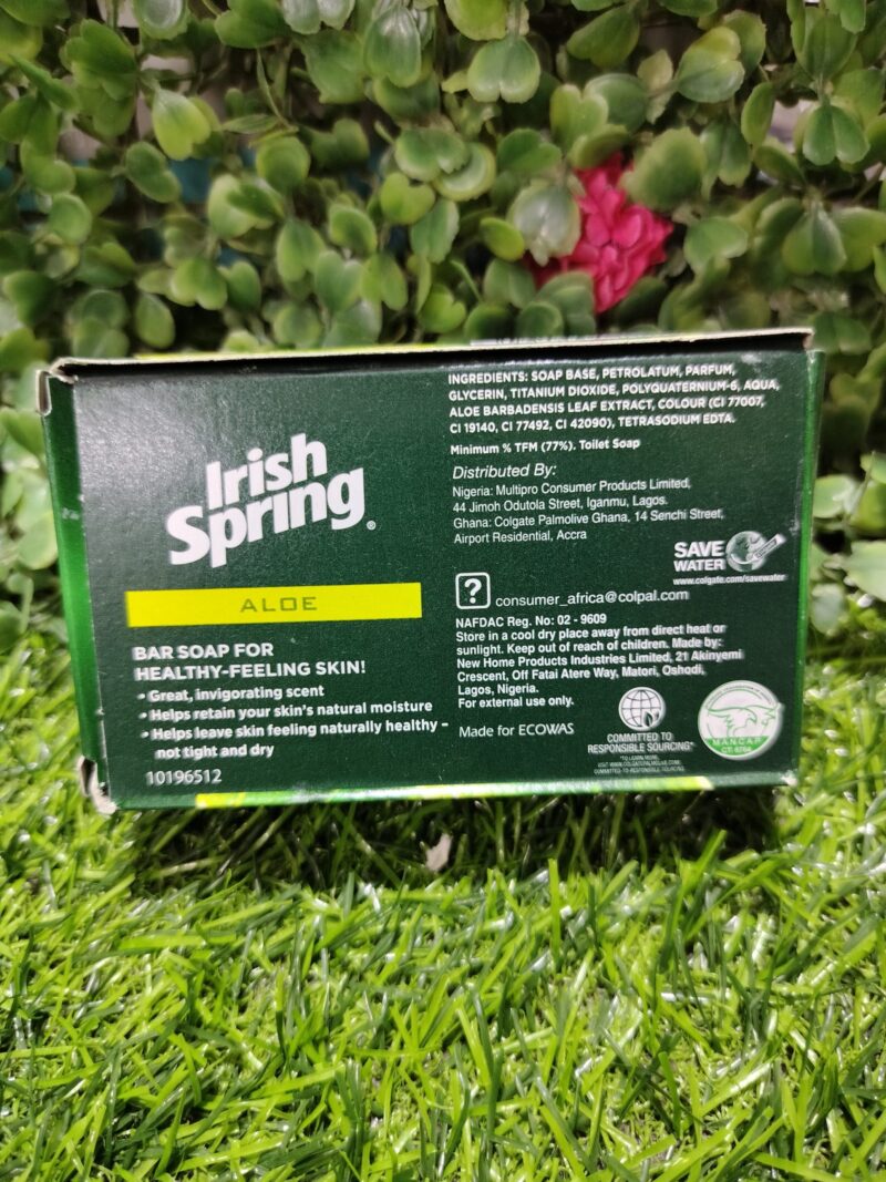 Irish Spring Aloe Deodorant Soap. 100g - Image 2