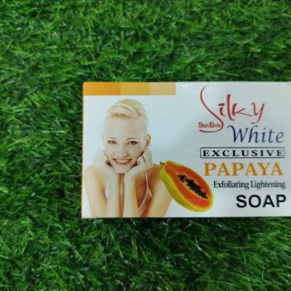 Silky White Exclusive Papaya Lightening soap.200g